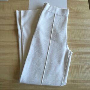L'AGENCE Ren Fit and Flare Knit Pant in White size Small